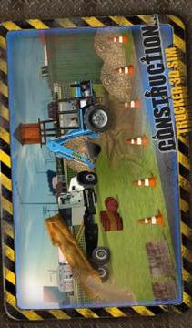 Construction Trucker 3D Sim游戏截图5