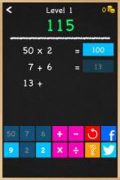 Numbers Game Math Brain Puzzle游戏截图1
