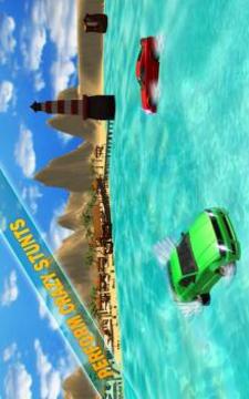 Water Surfer Car Stunts游戏截图4