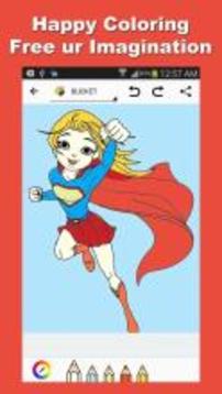 Super Hero Coloring Easy Kids游戏截图3