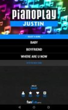 PianoPlay: JUSTIN游戏截图1