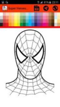 Super Heroes Coloring Pages游戏截图4