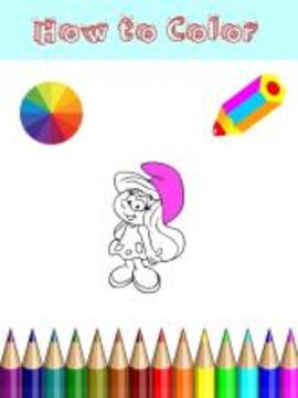 How To Coloring Smurfs游戏截图3