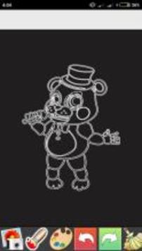 Glow Draw FNAF Paint游戏截图2