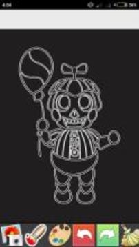 Glow Draw FNAF Paint游戏截图3