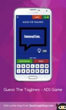 Guess The Taglines - ADS Game游戏截图2