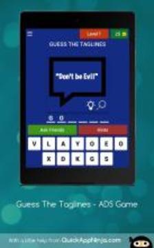 Guess The Taglines - ADS Game游戏截图4