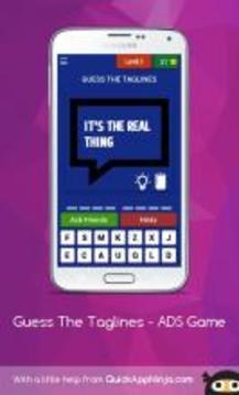 Guess The Taglines - ADS Game游戏截图3