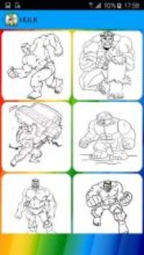 Super Hero Coloring Pages游戏截图3