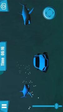 鲨鱼攻击浮动水下赛车游戏截图3