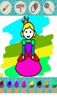 Princess Coloring Book For Kids游戏截图1