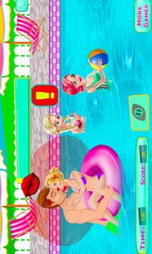 Adorable Couple Pool Kiss游戏截图5