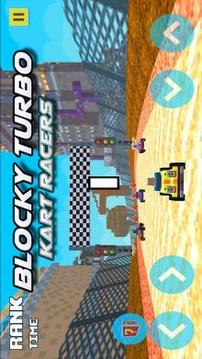 Blocky Turbo Kart Racers游戏截图1