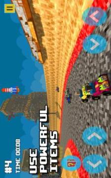 Blocky Turbo Kart Racers游戏截图2