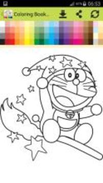 Coloring Book For Dorae Cat -New-游戏截图3