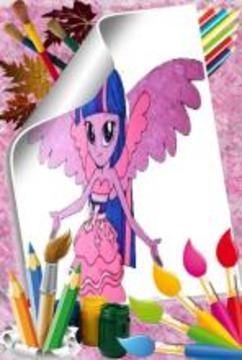 MLP Equestria Girls Coloring Pages游戏截图4