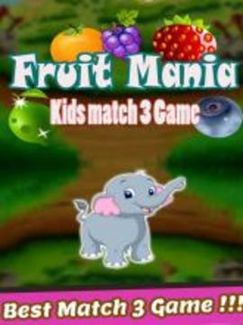 Fruit Mania - Kids Match 3 Game游戏截图1