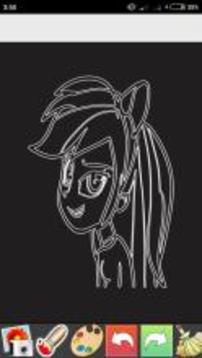 Glow Draw Equestaria Paint游戏截图3