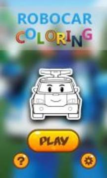 Book Art Robocar Coloring游戏截图1