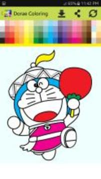 Dorae Cat Coloring Book Games游戏截图2