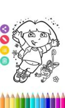 Princess Coloring Book - dora游戏截图5