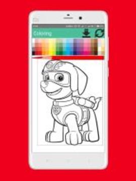 Coloring Paw Books Patrol游戏截图3