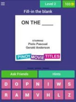 Pinoy Movie Titles Quiz游戏截图4