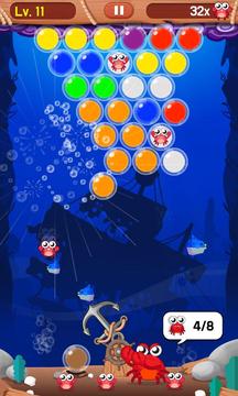 Bubble Shoot :Baby Crab Rescue游戏截图3
