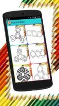 Fidget Spinner & cartoons coloring pages游戏截图3