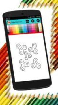 Fidget Spinner & cartoons coloring pages游戏截图4