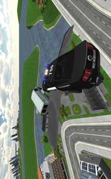 Flying Police Car Chase游戏截图1