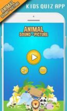 Animal sounds+pictures App For kids游戏截图1