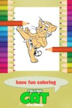 Talking Cat Coloring Game游戏截图2