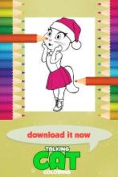 Talking Cat Coloring Game游戏截图3