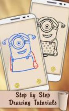 Draw Despicable Me Minions游戏截图2