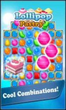 Lollipop & Pastry Match 3游戏截图3