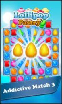 Lollipop & Pastry Match 3游戏截图1