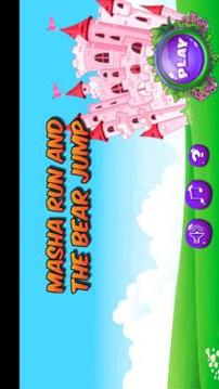 Masha Jump and the Bear Run Game游戏截图1