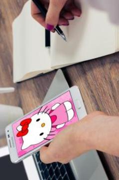 Coloring Draw Hello Kitty游戏截图1