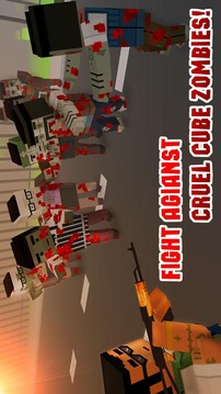 Cube Wars: Zombie Shooter 3D游戏截图1