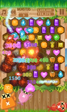 Jewels Blast Crusher Hexagon游戏截图2