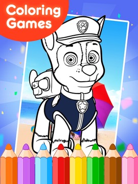 Coloring Games for Paww Patrol游戏截图1