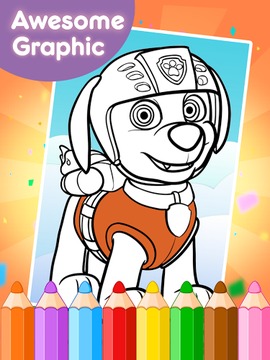 Coloring Games for Paww Patrol游戏截图4