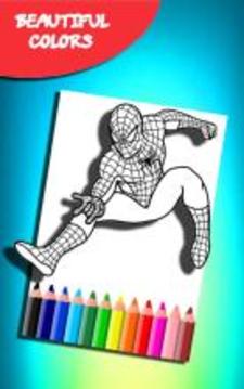 How to color Superheros (coloring game)游戏截图2