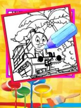 Coloring games thomas adventure游戏截图2