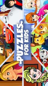 Cartoon jigsaw puzzles for kids游戏截图1