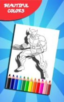 How to color Superheros (coloring game)游戏截图5