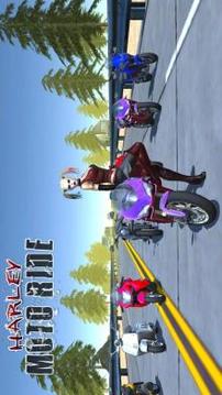 Harley Moto Traffic Ride 2017游戏截图1