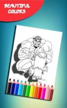 How to color Superheros (coloring game)游戏截图1