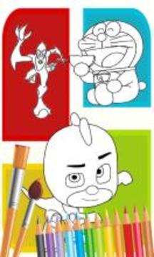 Cartoon Coloring Book 2017游戏截图2